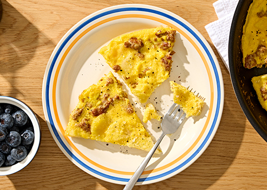 Oven-Fried Bacon + Hashbrowns