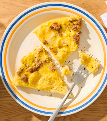 Oven-Fried Bacon + Hashbrowns