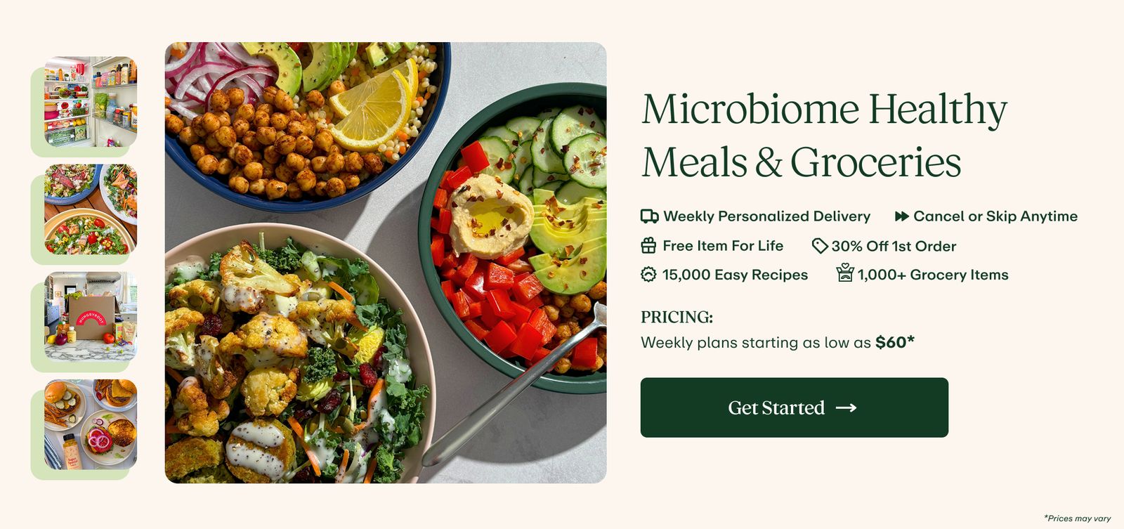 Hungryroot is a smarter and healthier way to eat - we are a subscription service that delivers fresh, high quality groceries and easy recipes right to your door every week. Everything is tailored to your preferences and your health + wellness needs. Think of us as a healthy eating personal assistant you never even knew you needed.