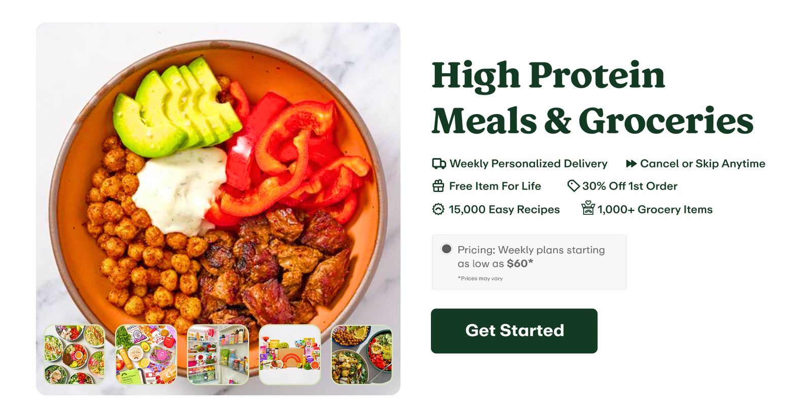 Hungryroot is a smarter and healthier way to eat - we are a subscription service that delivers fresh, high quality groceries and easy recipes right to your door every week. Everything is tailored to your preferences and your health + wellness needs. Think of us as a healthy eating personal assistant you never even knew you needed.