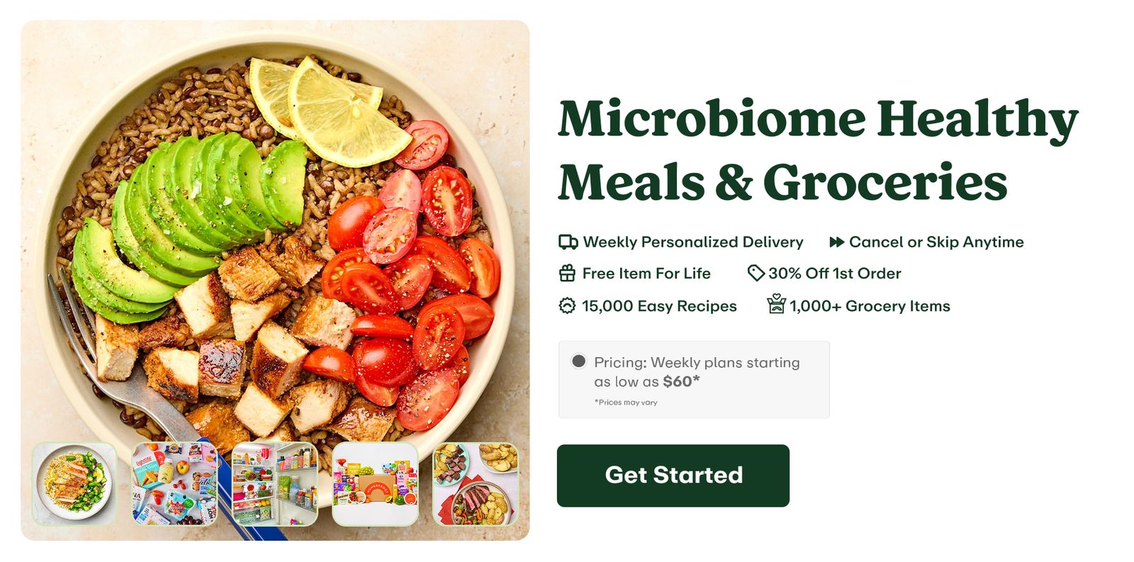 Hungryroot is a smarter and healthier way to eat - we are a subscription service that delivers fresh, high quality groceries and easy recipes right to your door every week. Everything is tailored to your preferences and your health + wellness needs. Think of us as a healthy eating personal assistant you never even knew you needed.