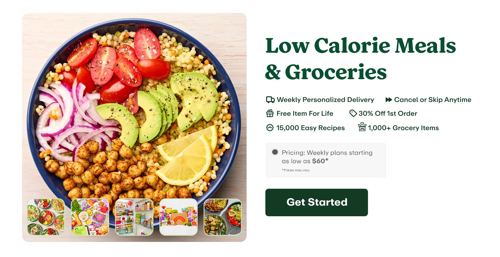 Hungryroot is a smarter and healthier way to eat - we are a subscription service that delivers fresh, high quality groceries and easy recipes right to your door every week. Everything is tailored to your preferences and your health + wellness needs. Think of us as a healthy eating personal assistant you never even knew you needed.