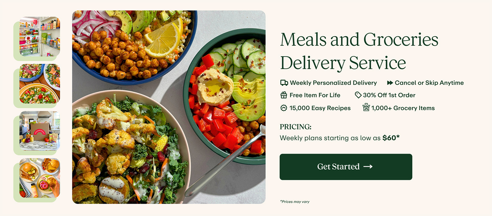 Hungryroot is a smarter and healthier way to eat - we are a subscription service that delivers fresh, high quality groceries and easy recipes right to your door every week. Everything is tailored to your preferences and your health + wellness needs. Think of us as a healthy eating personal assistant you never even knew you needed.